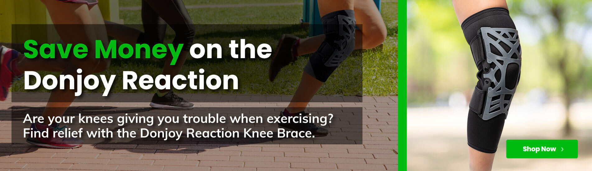 Save 10 on the Donjoy Reaction Knee Brace