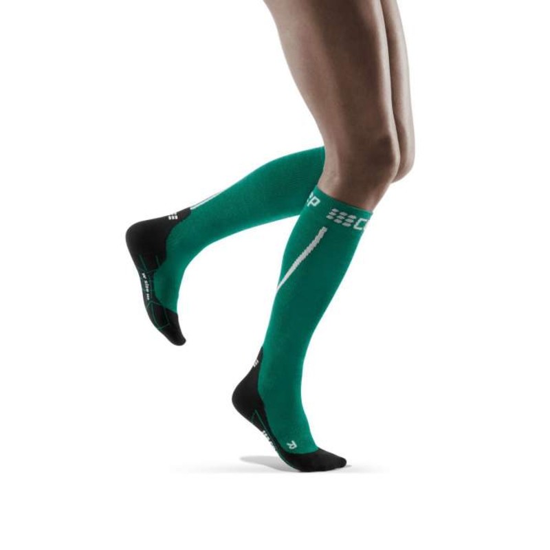 CEP Green Women's Winter Run Compression Socks - Think Sport