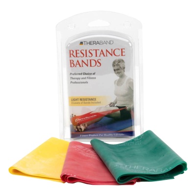 TheraBand Three Resistance Band Set (Light - Heavy)